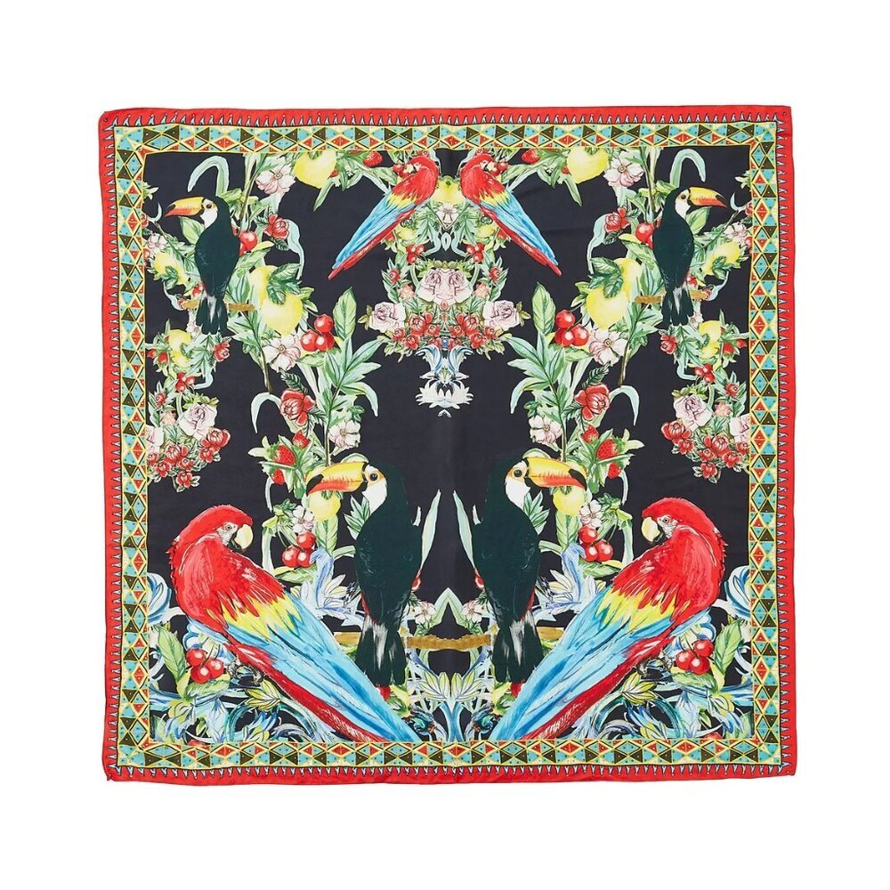 Camila Toucan Play Large Square Scarf b54
